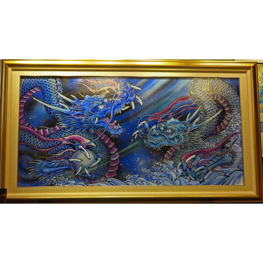 大陶額 金龍窯 有田焼 古伊万里 中村一代作 「双龍 天空の戦い 大陶額 金龍窯 有田焼 古伊万里 中村一代作 「双龍 天空の戦い