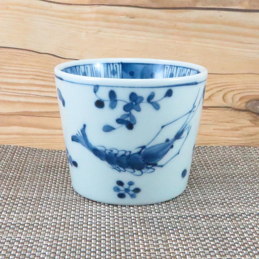 そば猪口 美濃焼 エビそば猪口 コップ 湯呑｜和食器 陶器 三階菱