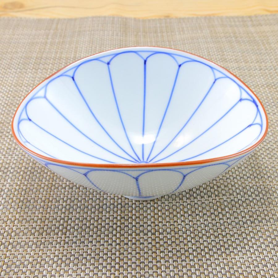 有田焼 青白磁 菊割 楕円形 有田焼 青白磁 菊割 楕円形