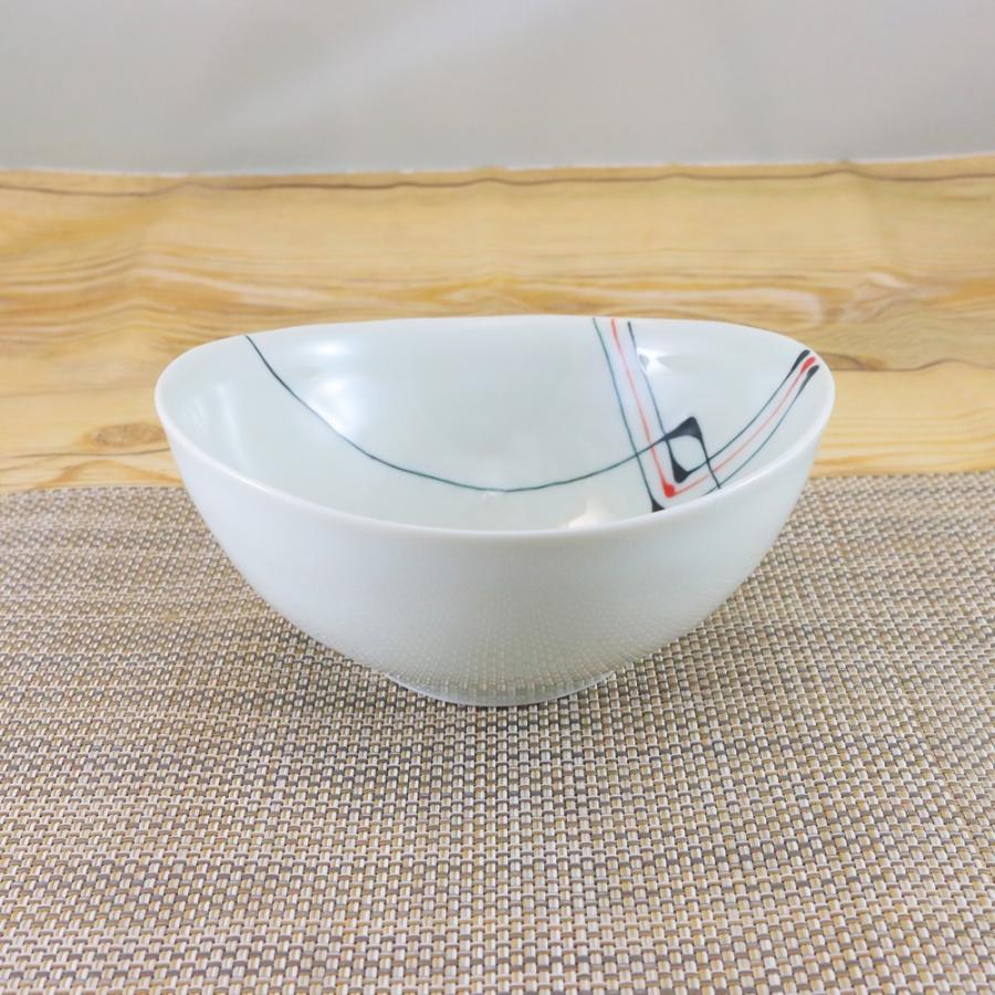 鉢 有田焼 波佐見焼 変形鉢 オリジナル 二色スペースラインおうち