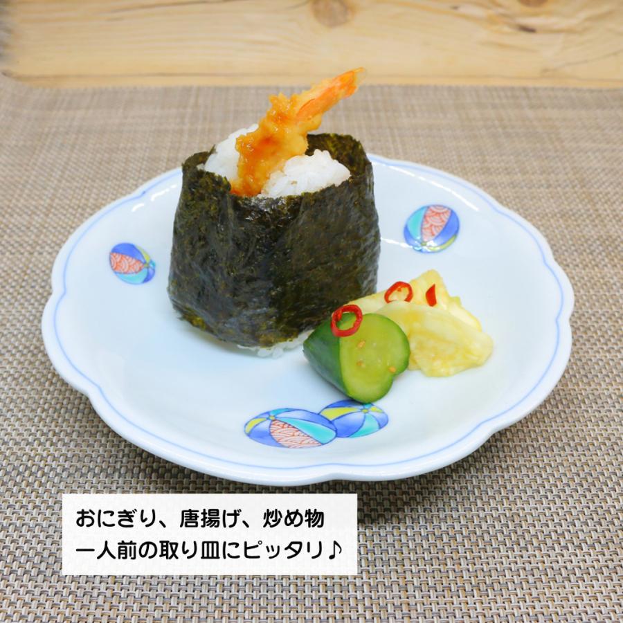 平皿 有田焼 変形皿 風船多用6寸皿 花型 手毬柄 色鍋島 中皿 取皿｜和