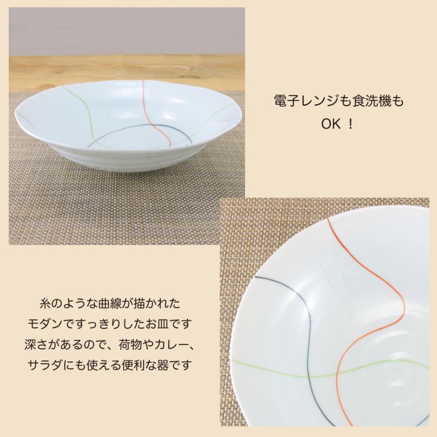浅皿 有田焼 丸皿 糸多用皿 ライン 中皿 取皿｜和食器 陶器 三階