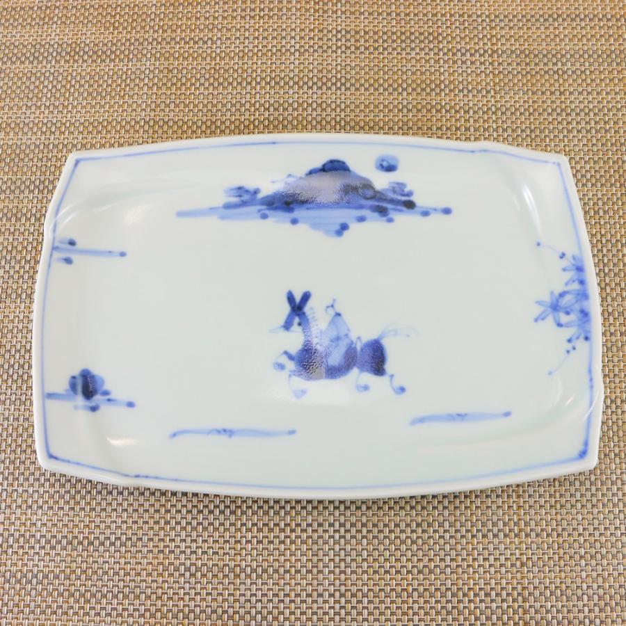 焼き物皿 有田焼 波佐見焼 長角皿 オリジナル 夢人渕取角皿 魚 串 和食器 陶器 三階菱 6 095 有田焼通販の店 花笑み 通販 Yahoo ショッピング