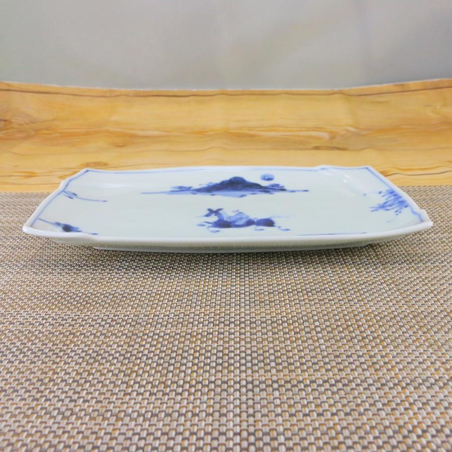 焼き物皿 有田焼 波佐見焼 長角皿 オリジナル 夢人渕取角皿 魚 串 和食器 陶器 三階菱 6 095 有田焼通販の店 花笑み 通販 Yahoo ショッピング