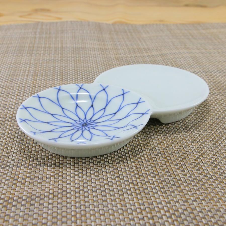 小皿 有田焼 波佐見焼 小分け豆皿（菊網） 豆皿 薬味皿 菊 網模様｜和