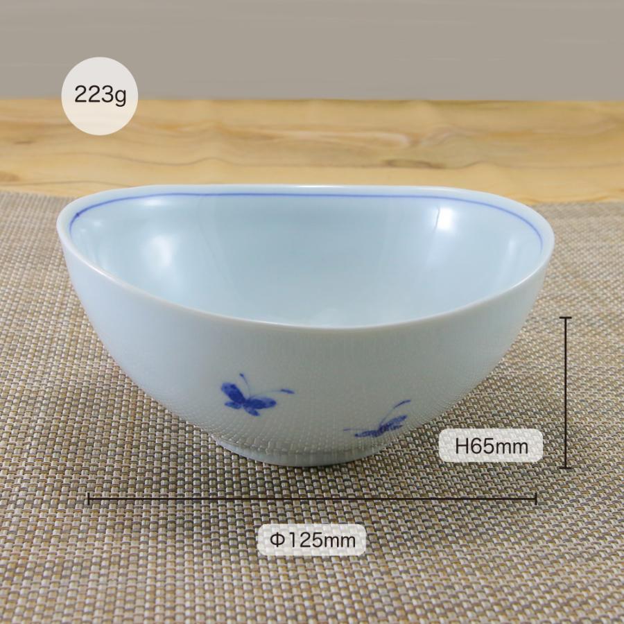 鉢 有田焼 波佐見焼 変形鉢 オリジナル 小蝶花おうちボウル（中） 深鉢