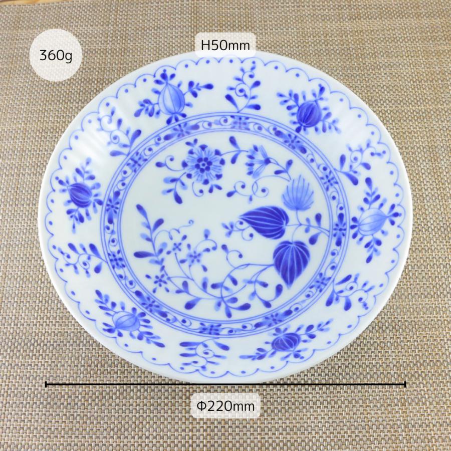 パスタ皿 美濃焼 丸皿 ロマンスオニオンパスタ皿 花柄 カレー｜和食器