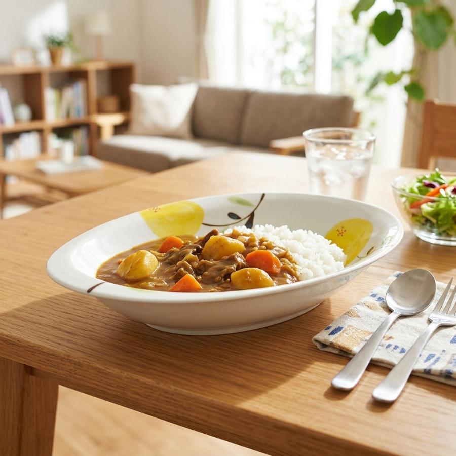 カレー皿 有田焼 波佐見焼 モコア（カレー・パスタ皿）楕円皿 オーバル