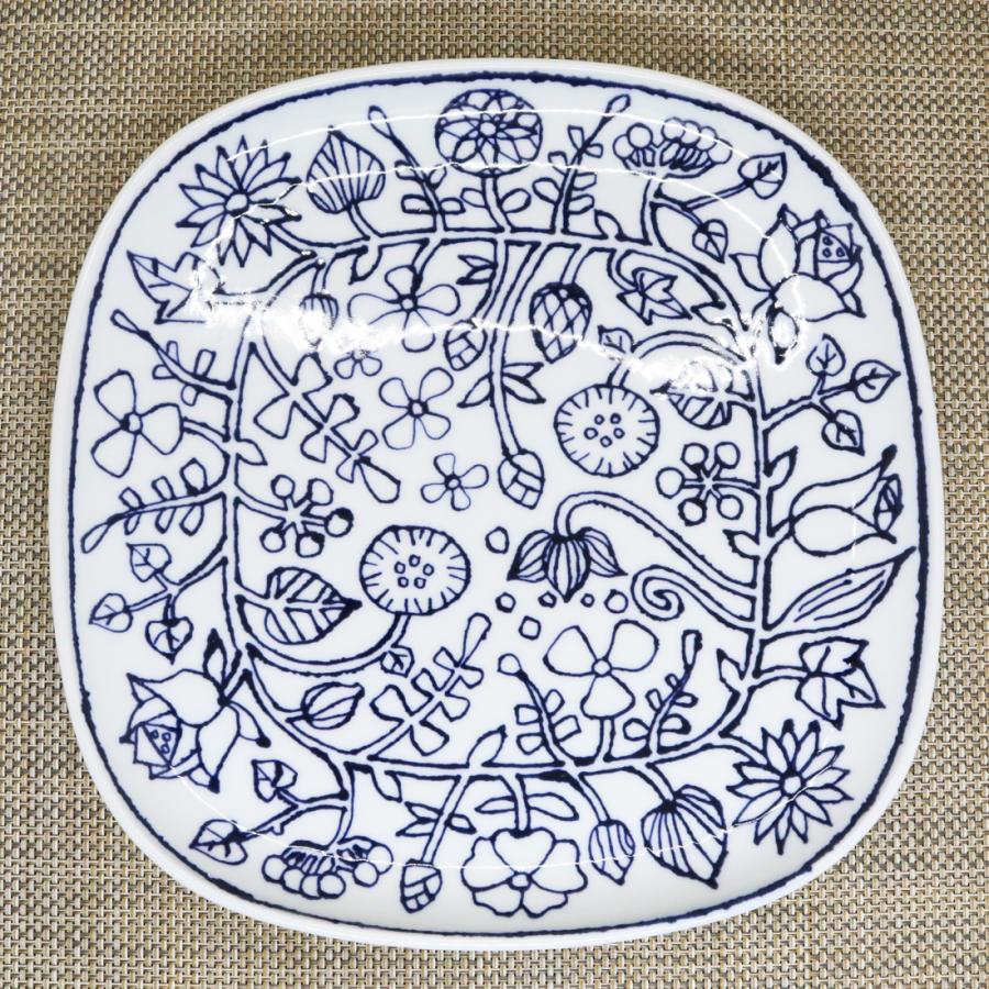 皿 有田焼 波佐見焼 フラワーパレード盛皿（ブルー/ホワイト