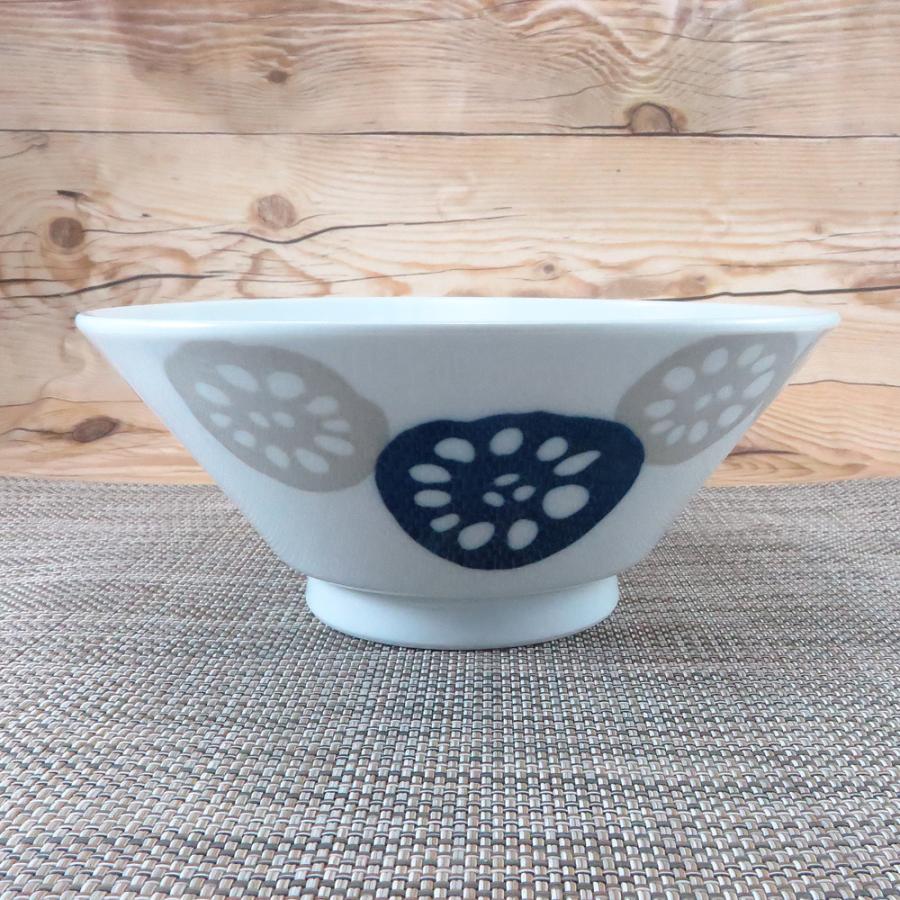 丼（どんぶり） 美濃焼 れんこん軽量6.3寸反丼（青） ラーメン鉢｜和