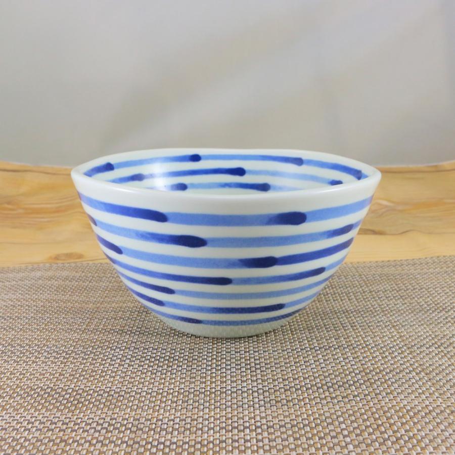 丼（どんぶり） 有田焼 和染ラインほんわか丼 小さめサイズ 軽量