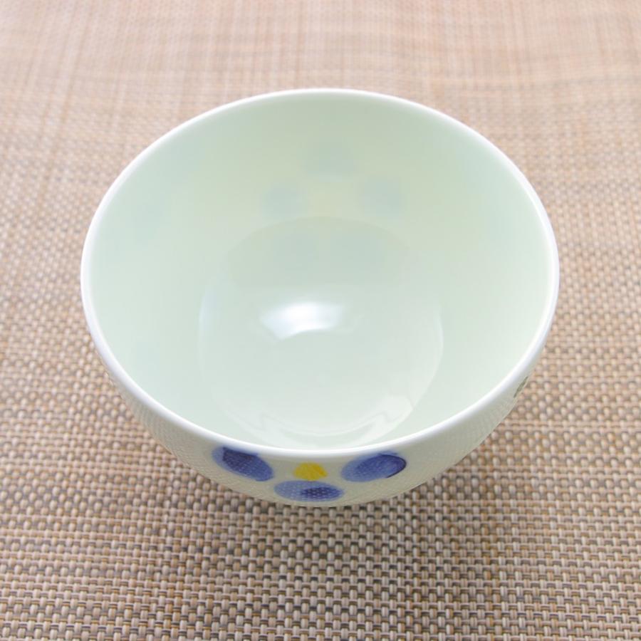 茶碗 有田焼 一珍梅濃軽量茶碗（大・青） 軽い 軽量 梅 花柄 大きめ