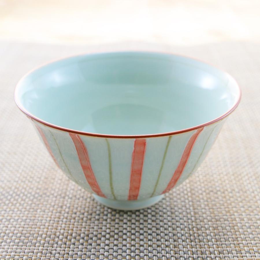 茶碗 有田焼 一珍十草茶碗（小・赤） 軽い 軽量 十草柄 おしゃれ｜和