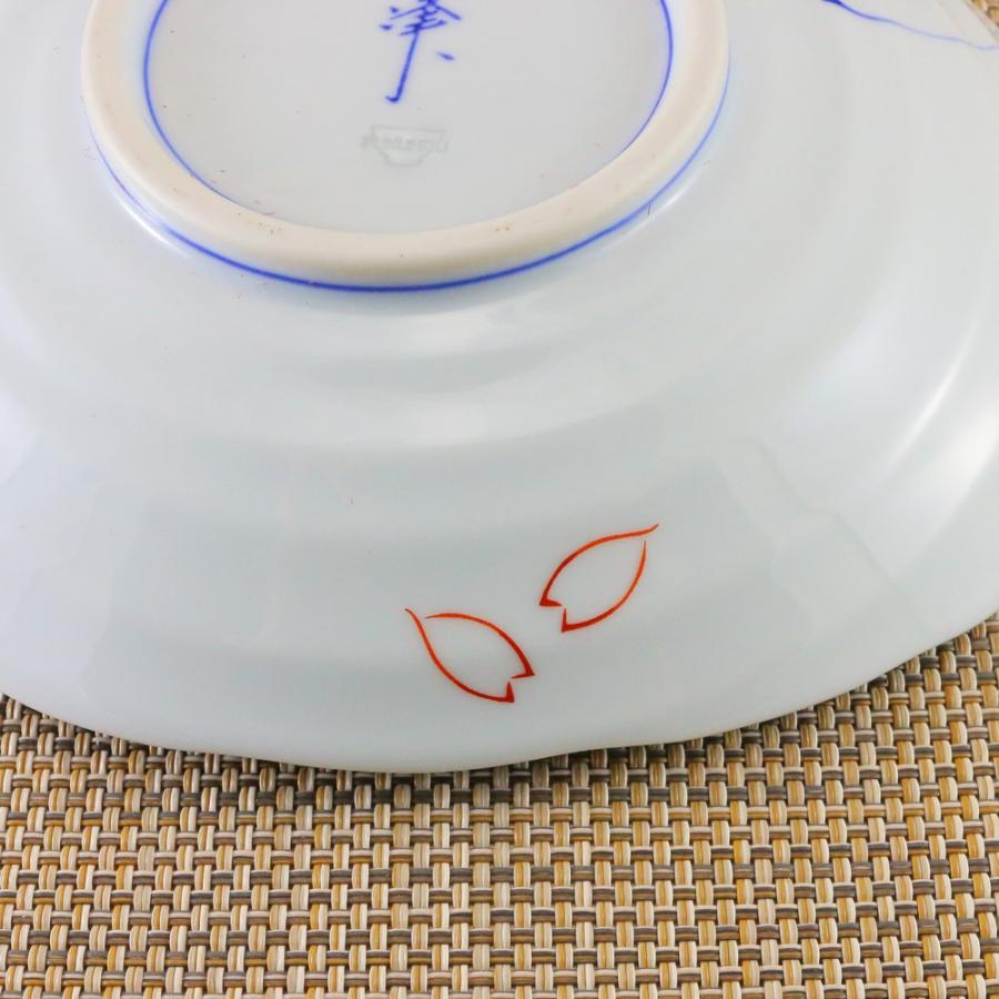 平皿 有田焼 波佐見焼 楕円皿 藍桜楕円皿 花柄 中皿 取皿｜和食器 陶器