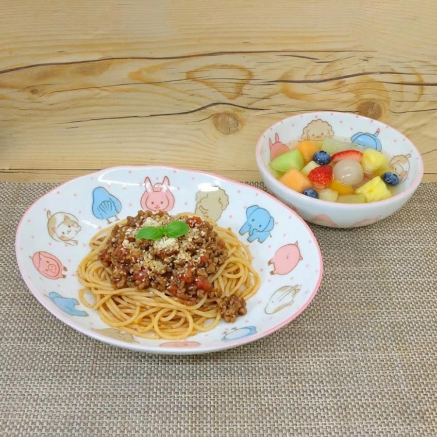 皿 小鉢 美濃焼 子供用食器 アニマルフェイス（6寸楕円深皿・小鉢