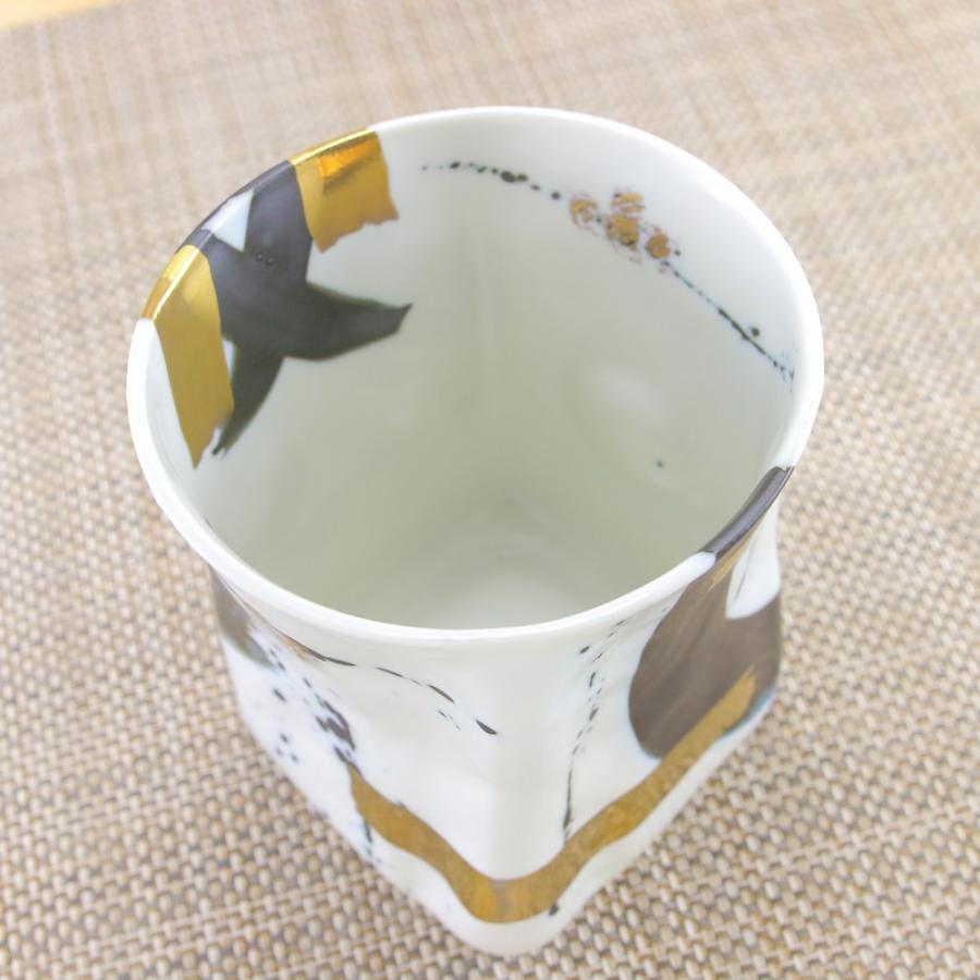 酒器 有田焼 波佐見焼 ゼブラ金彩焼酎カップ フリーカップ 軽量 軽い