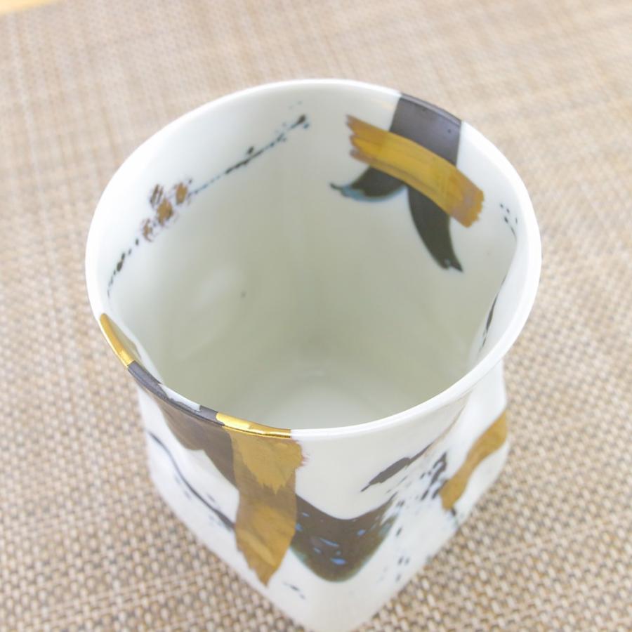 酒器 有田焼 波佐見焼 ゼブラ金彩焼酎カップ フリーカップ 軽量 軽い