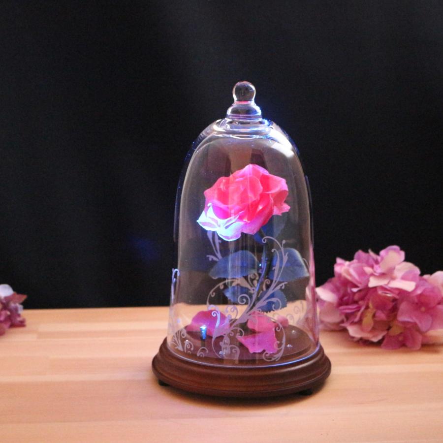 売れ筋がひ贈り物 ガラスの中の魔法の光る薔薇 美女と野獣 プロポーズ 誕生日 記念日 結婚祝い 母の日 女性に贈るプレゼント プリザーブドフラワー Ledでお花が光る 花 Indonesiadevelopmentforum Com