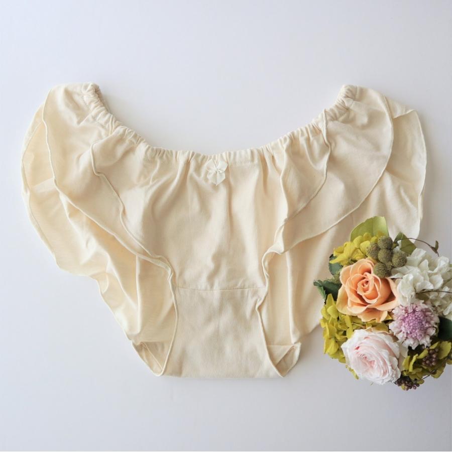 布ライナー専用エアリーショーツ クロッチ二重タイプ フレアー オーガニックコットン 華布 ショーツ 防水布なし ふんどしショーツ | 華布 | 04