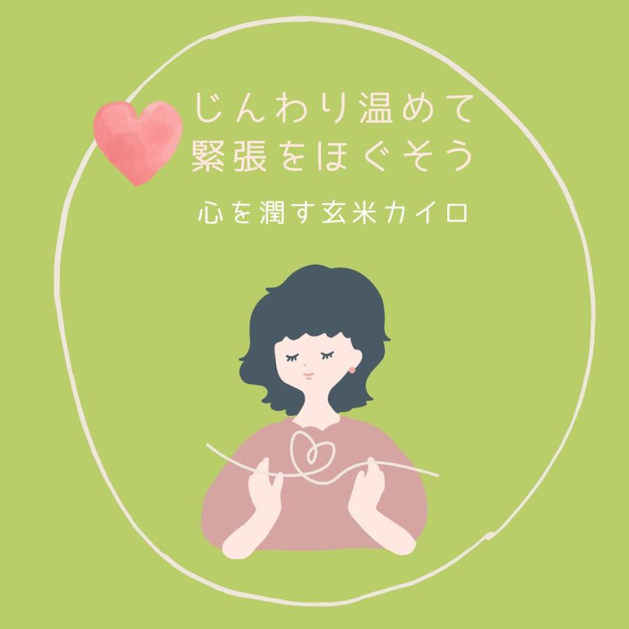 国産無農薬玄米カイロ ハート型 ミニサイズ ゆずめろん。 温活