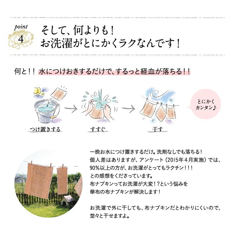 華布 布ナプキン 極み SWサイズ 1枚入り オーガニックコットン100％ 日本製 敏感肌 かぶれ ムレ対策 防水なし 通気性 生理 温活 フェムケア | 華布 | 06
