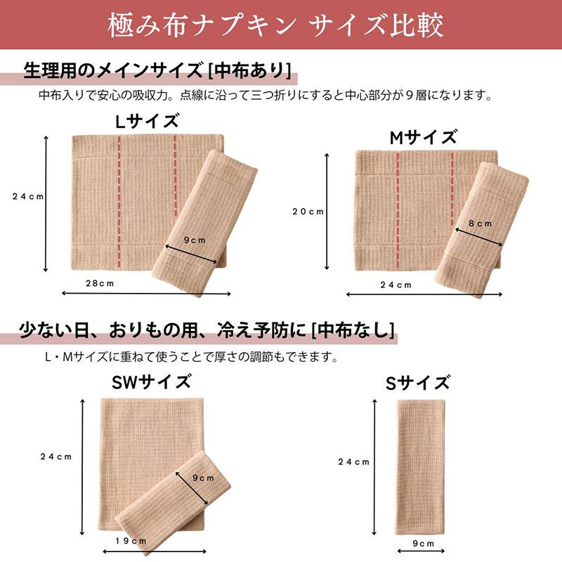 華布 布ナプキン 極み SWサイズ 1枚入り オーガニックコットン100％ 日本製 敏感肌 かぶれ ムレ対策 防水なし 通気性 生理 温活 フェムケア | 華布 | 15