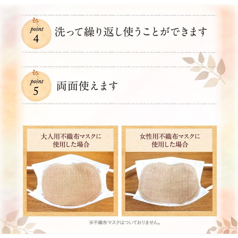 華布 マスクインナー 極上 オーガニックコットン 極み 6枚入り 母乳 