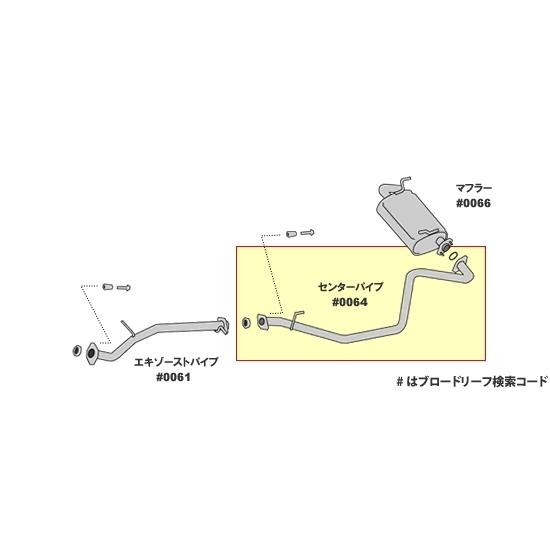 AZオフロード JM23W 車検対応 HST製 センターパイプ スチンレス車検 