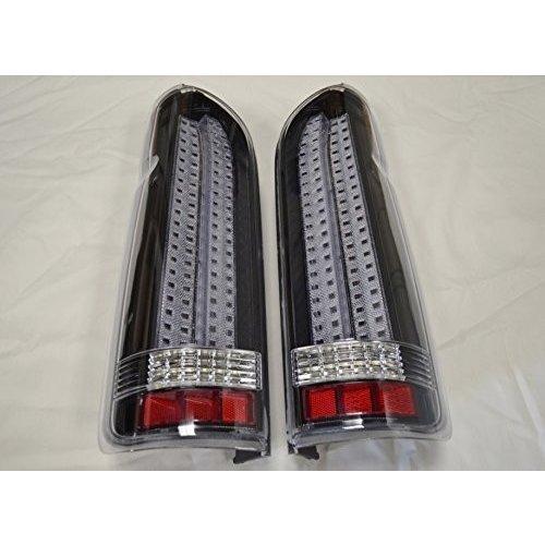 ハイエース 200系 テールライト 縦ライン 黒 LED1年保証付 TOW-1
