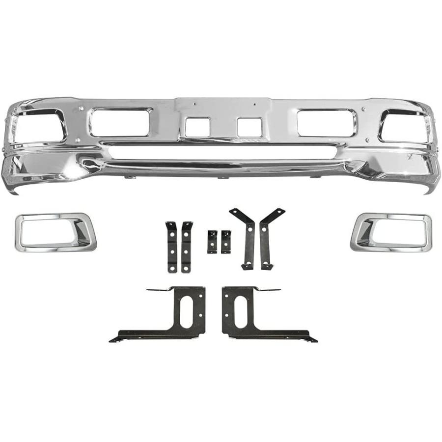 07エルフ 標準 メッキ フロントバンパー フォグランプ対応 エアダム一体型 07エルフ 標準 メッキ フロントバンパー フォグランプ対応