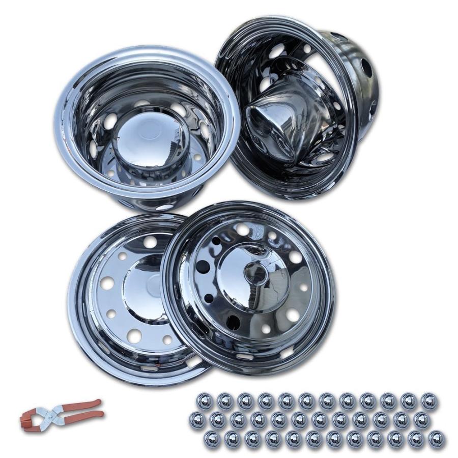 新ISO 22.5×8.25 10穴 対応 ステンレス ホイールライナー カバー  