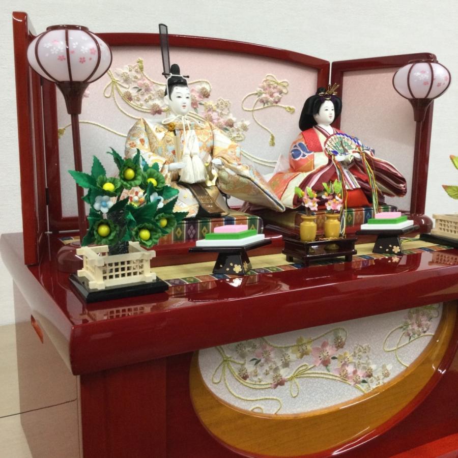 雛人形 コンパクト おしゃれ かわいい ひな人形 木製 木 収納飾り 親王飾り 「扇桜」     商品情報    雛人形　扇桜【収納飾り】【箱型収納】【親王飾り】飾り寸法　間口65×奥行44×高さ60cm収納時…　間口65×奥行