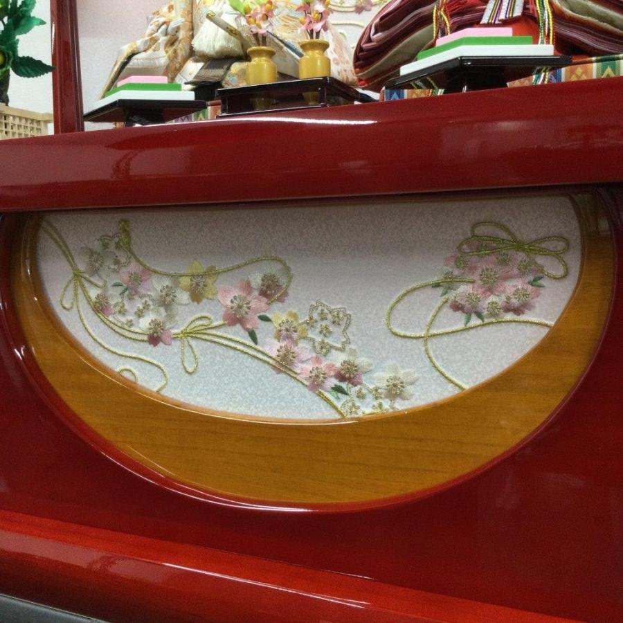 雛人形 コンパクト おしゃれ かわいい ひな人形 木製 木 収納飾り 親王飾り 「扇桜」     商品情報    雛人形　扇桜【収納飾り】【箱型収納】【親王飾り】飾り寸法　間口65×奥行44×高さ60cm収納時…　間口65×奥行