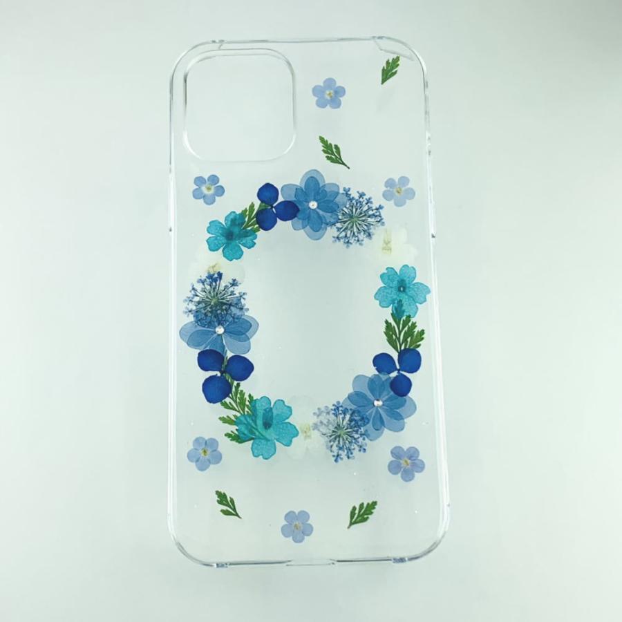 ほぼ全機種対応 押し花 スマホケース No.503】ハンドメイドの押し花