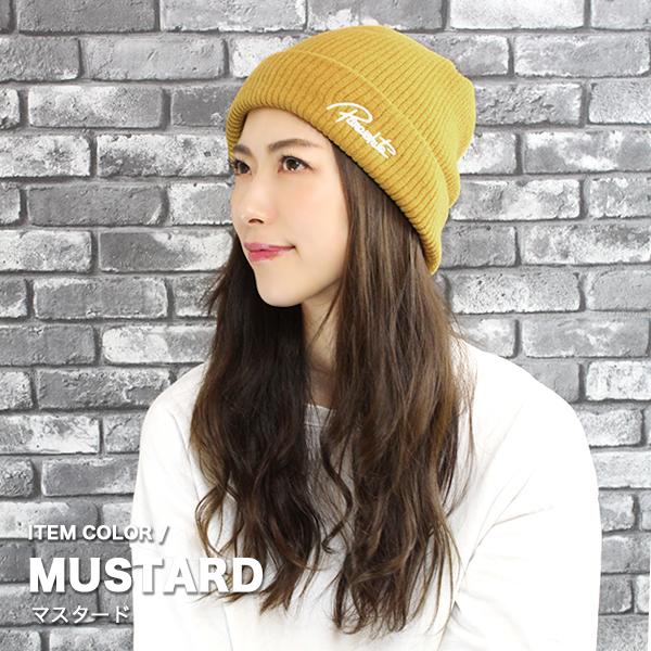 ニット帽 レディース 秋冬 刺繍 ロゴ あったか おしゃれ ニット