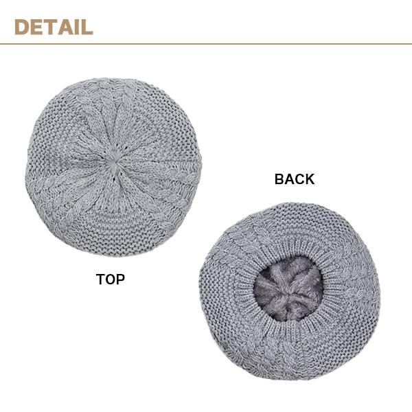 ベレー帽 裏ボア ニットベレー 大きめ あったか レディース 秋 冬 おしゃれ かわいい モコモコ 厚手 毛糸 防寒 女性 帽子 寒がり ミセス Warm Knit Beret Beret19 06 Hanahana15 通販 Yahoo ショッピング