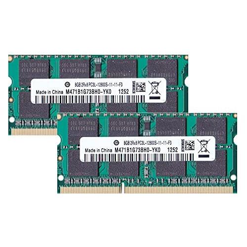 柔らかな質感の PC3L-12800S(DDR3-1600)SO-DIMM8GB×2枚組メモリンゴブランドノートPC用メモリDDR3L対応モデル（電圧1.35V その他PCパーツ