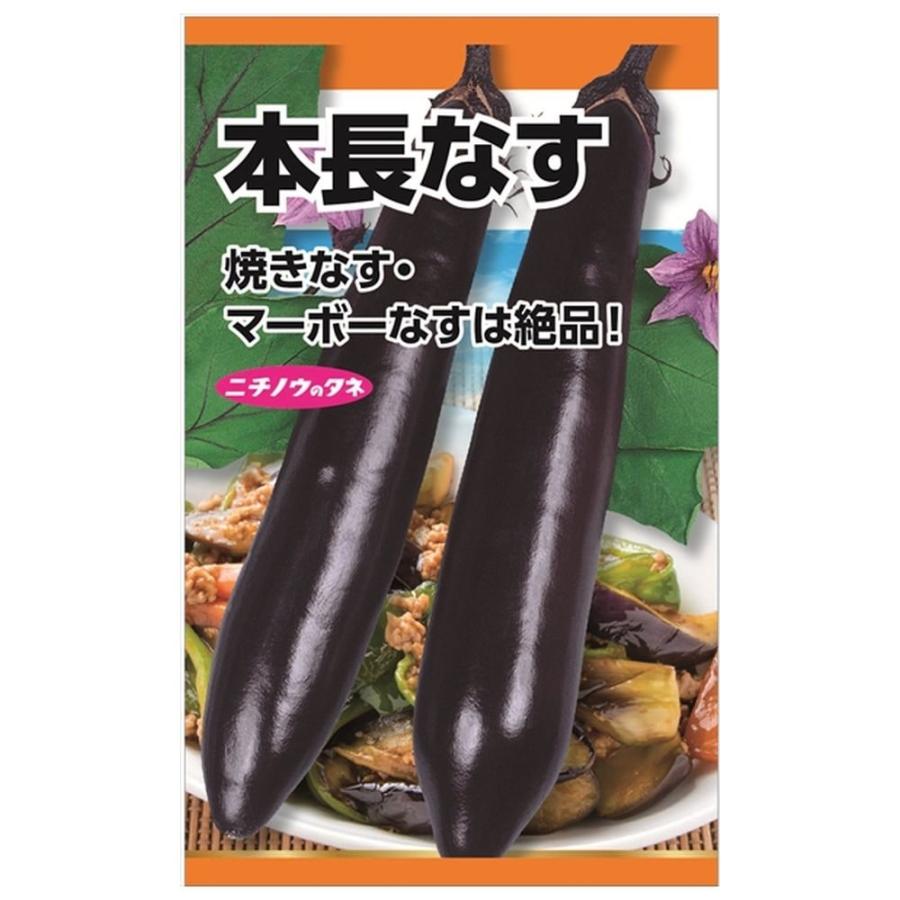 なす 本長なす 種・小袋 （3ml） 固定種 爆買いweek : 苗木部 花ひろば