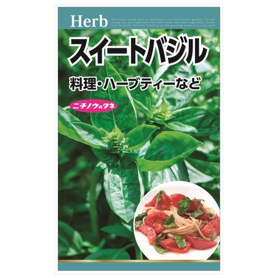 スイートバジル 種・小袋 （2ml） 固定種 爆買いweek : 苗木部 花