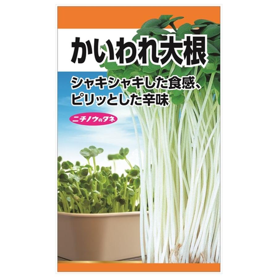 かいわれ大根 種・小袋 （20ml） 固定種 爆買いweek : 苗木部 花ひろば
