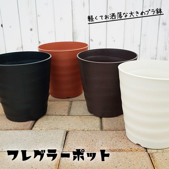 フレグラーポット　３６型（24リットル）ダークブラウン　１６個（中古） 植木鉢鉢・ポット・コンテナ 24L 36型 フレグラーポット 上品なプラ鉢 鉢・プランター