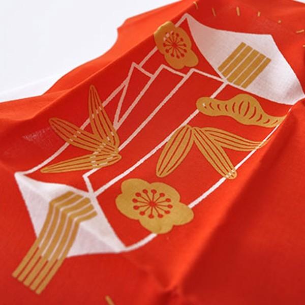 手ぬぐい 日本手ぬぐい 紅白手ぬぐい 熨斗 谷口広樹 京都 加藤萬 : 華