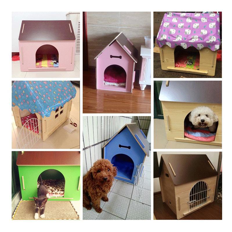 ペット用 お家 DH-1 Ｍサイズ ハウス ベッド 部屋 ペット部屋 小屋 ゲージ お洒落 犬 猫 ナチュラルの画像