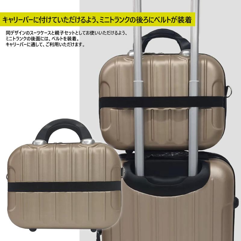 親子セット スーツケース 機内持ち込み SSサイズ セット ミニトランク 軽量 小型 国内 旅行 Transporter【TK17-SサイズSET】｜hanaismjapan｜05