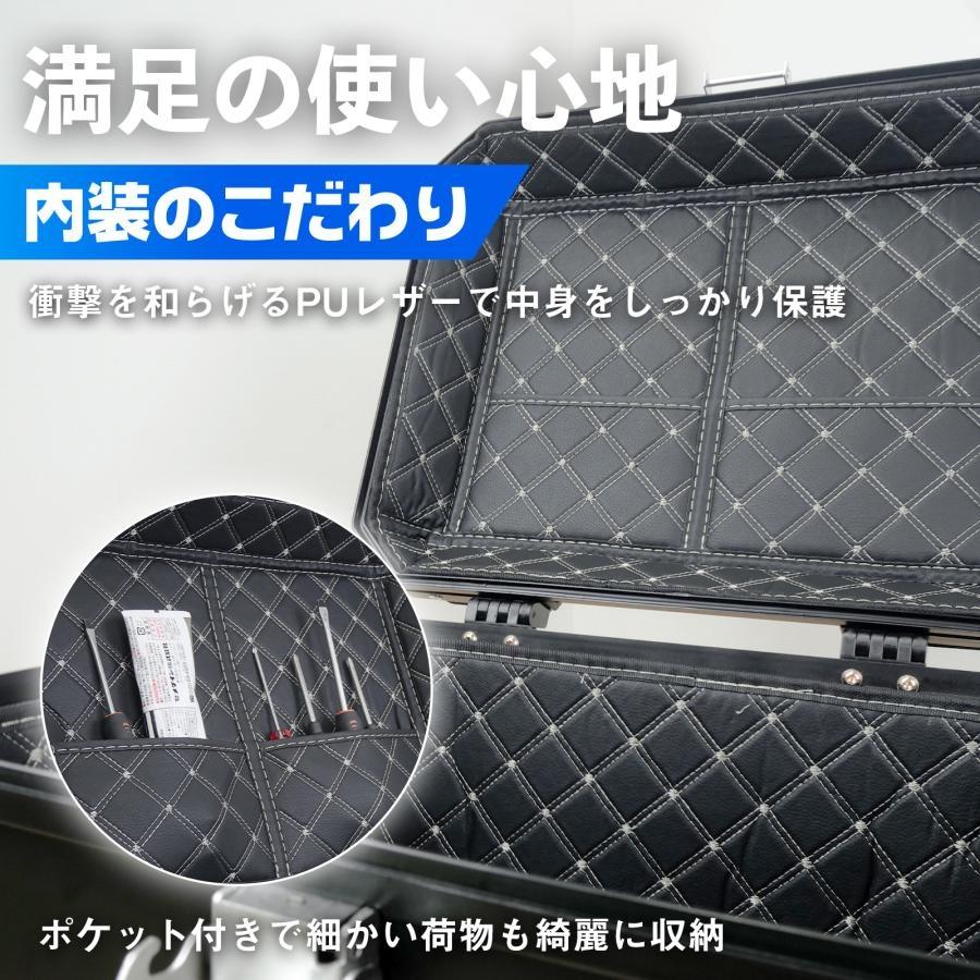 バイク用荷物入れ リアボックス 57l バイクリアボックス小型 背もたれ