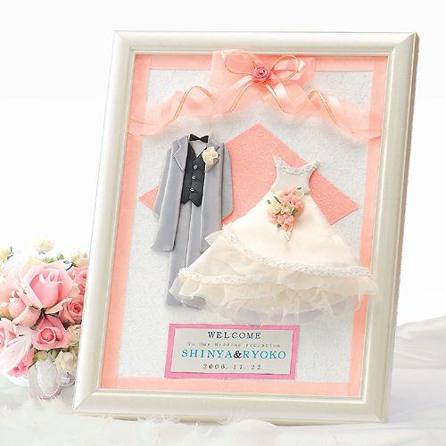79 以上節約 結婚式のウェルカムボードに額付き手作りキット エレガンス 洋装