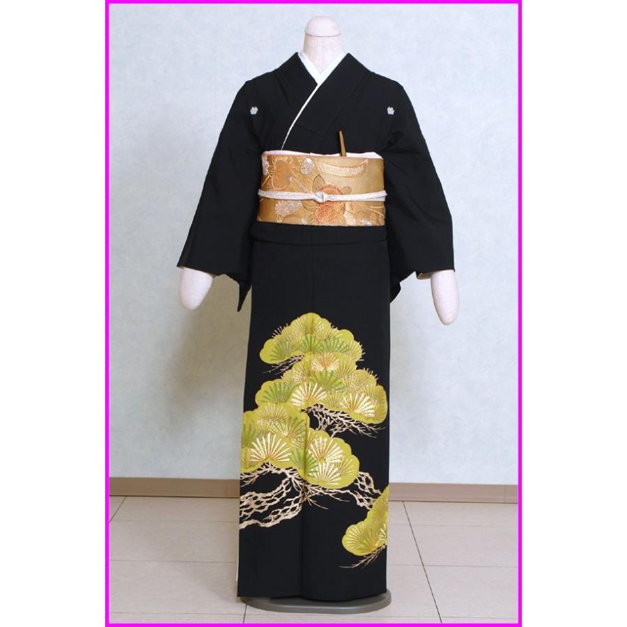単衣留袖レンタル 2108　松の柄