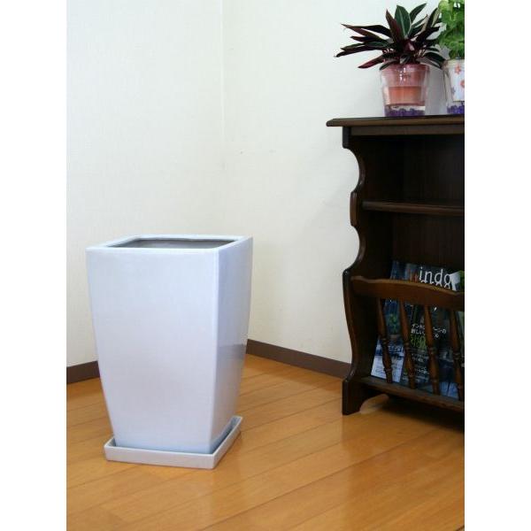 10号陶器鉢 角白 A 047 送料無料 観葉植物 植木鉢 大型 植え替え Ceramic047 観葉植物の生産直売 幸せの花急便 通販 Yahoo ショッピング