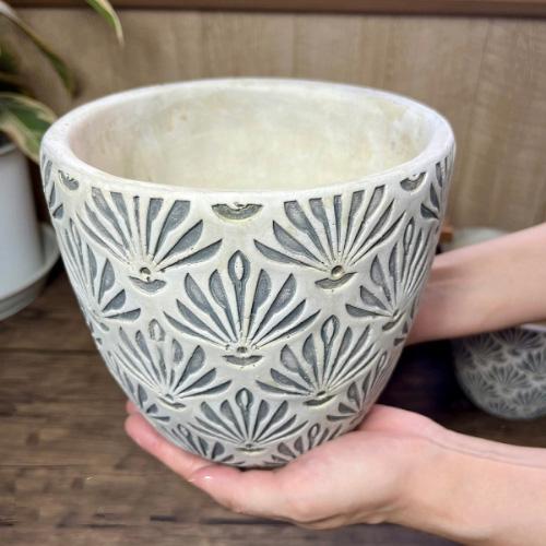 CARNAC シャルルドフルールシリーズ YD61 【Lサイズ】 セメント鉢 3