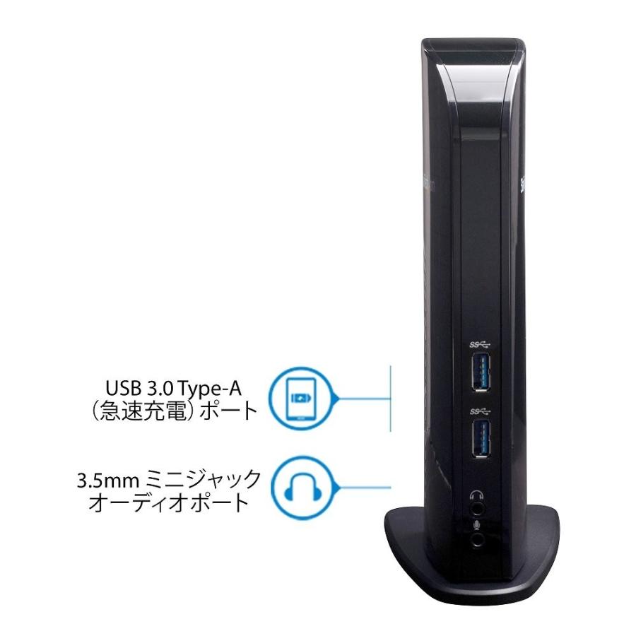 USB3.0接続ドッキングステーション Mac Windows対応 デュアルモニタ対応 HDMI  DVI 6x